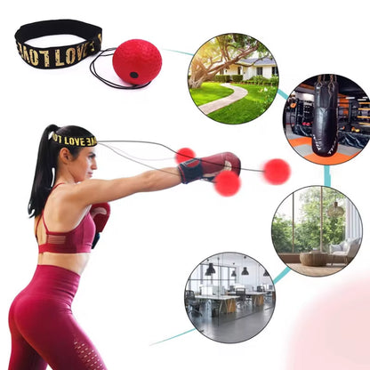 Speed Ball for MMA and a Boxing Training - Hand-Eye Coordination Fitness Equipment Head Mounted 