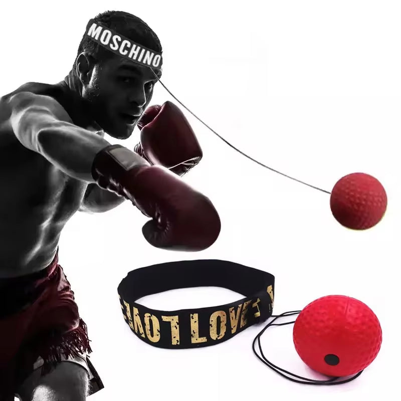 Speed Ball for MMA and a Boxing Training - Hand-Eye Coordination Fitness Equipment Head Mounted 