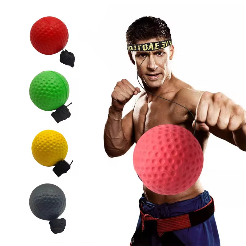 Speed Ball for MMA and a Boxing Training - Hand-Eye Coordination Fitness Equipment Head Mounted 