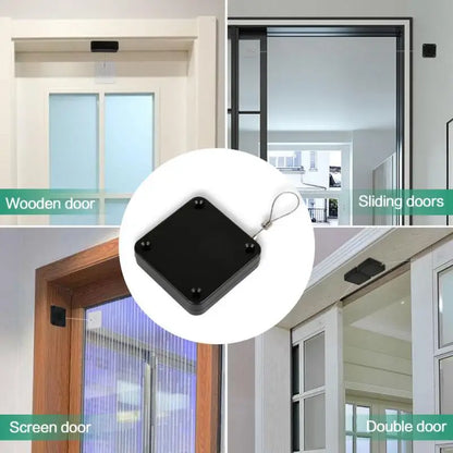 Multifunctional Punch-Free Automatic Sensor Door Closer Punch-Free Door Closer Self Pull Line Box Home Improvement Door Closer